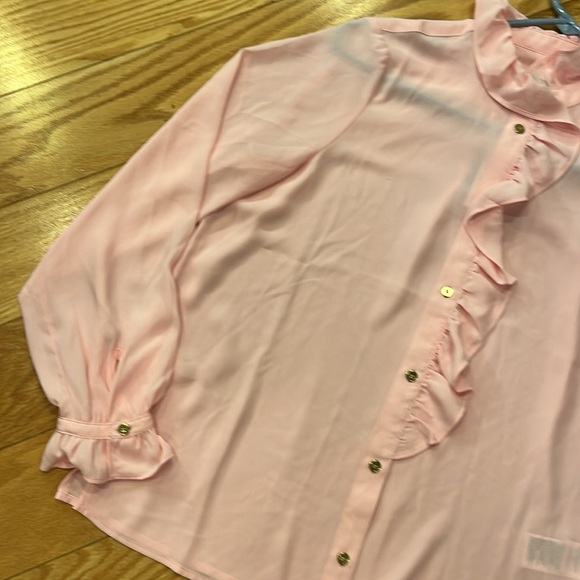 J. Crew ruffle front blouse - Picture 3 of 8